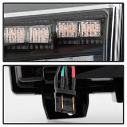 Spyder Jeep Wrangler 2018-2021 / Jeep Gladiator 2020-2021 Full LED Front Bumper Lights - Sequential Signal - Black