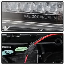Spyder Jeep Wrangler 2018-2021 / Jeep Gladiator 2020-2021 Full LED Front Bumper Lights - Sequential Signal - Black