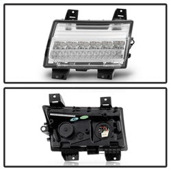 Spyder Jeep Wrangler 2018-2021 / Jeep Gladiator 2020-2021 (LED Model Only) Full LED Front Bumper Lights - Sequential Signal - Chrome
