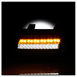 Spyder Jeep Wrangler 2018-2021 / Jeep Gladiator 2020-2021 (LED Model Only) Full LED Front Bumper Lights - Sequential Signal - Chrome