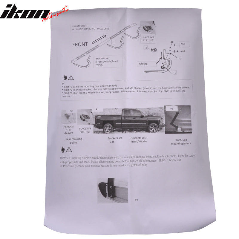 2007-2014 GMC Sierra 1500 Silverado Running Board Bracket Aluminum