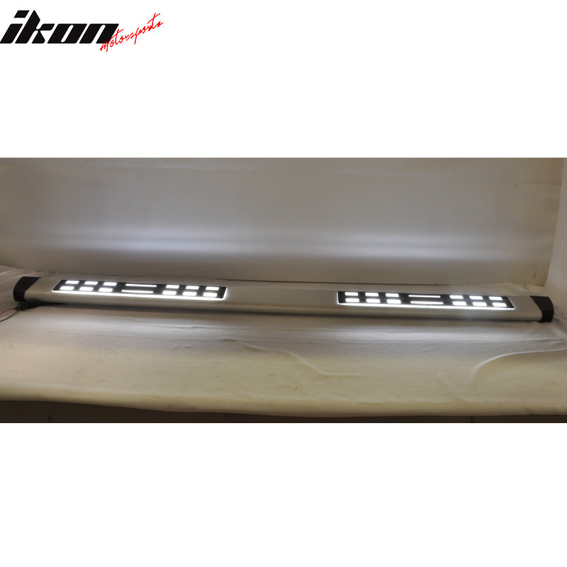 Fits 04-14 Titan Running Board Step Bar White LED Strip+ Bracket Kit