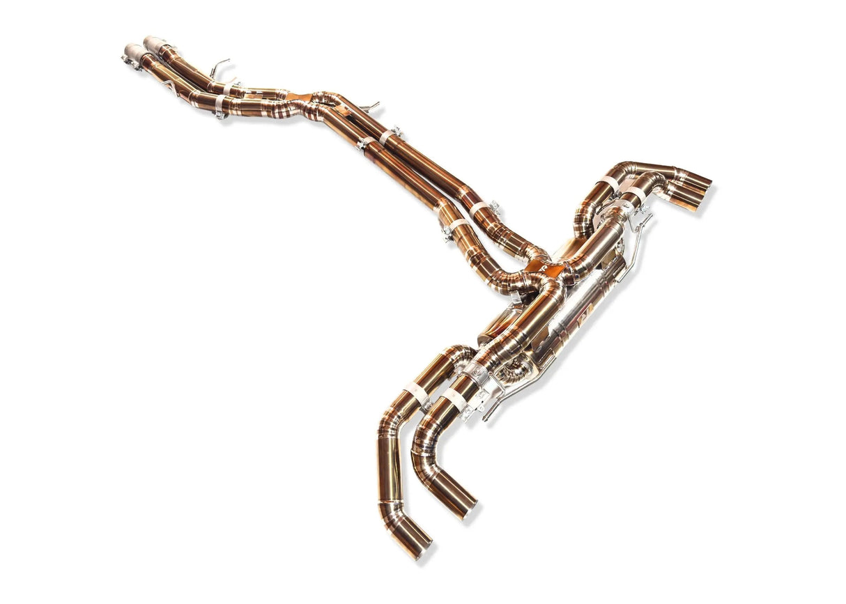 Yonristic Audi RS Q8 Exhaust VANTA Edition Valved Catback Double X-Pipe 3"