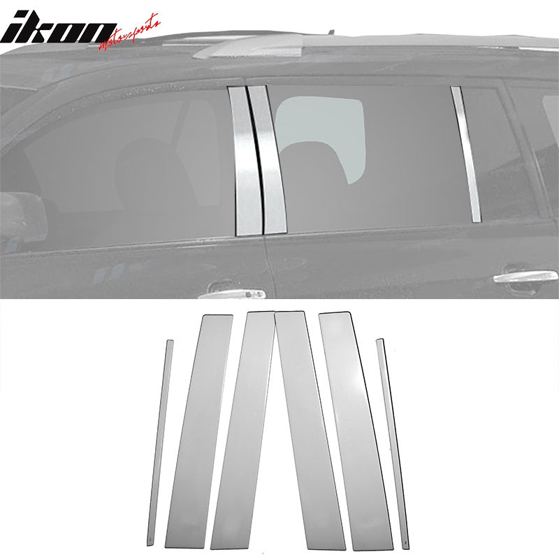 2008-2013 Toyota Highlander Pillar Posts Trim Stainless Steel 6PCS
