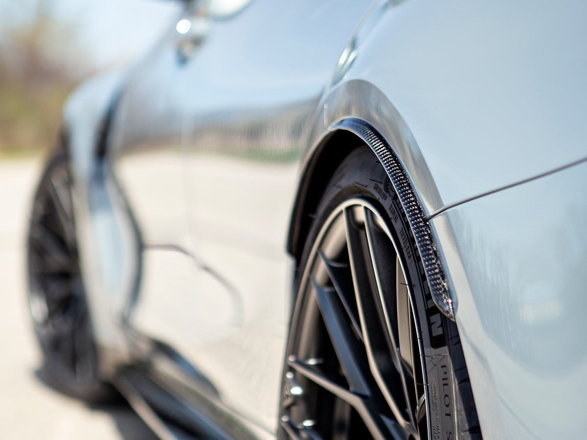AutoTecknic Carbon Fiber Rear Wheel Arch Extension Set - G80 M3