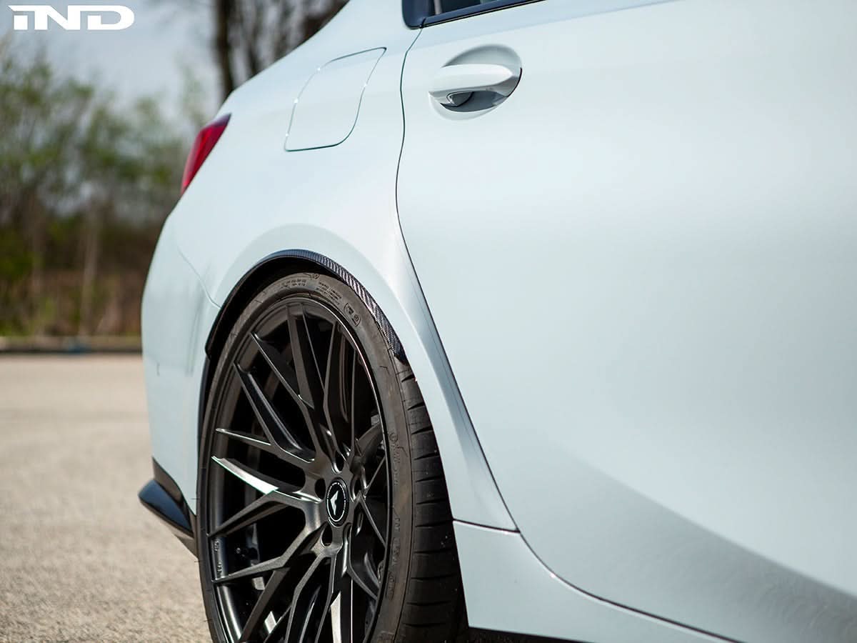 AutoTecknic Carbon Fiber Rear Wheel Arch Extension Set - G80 M3