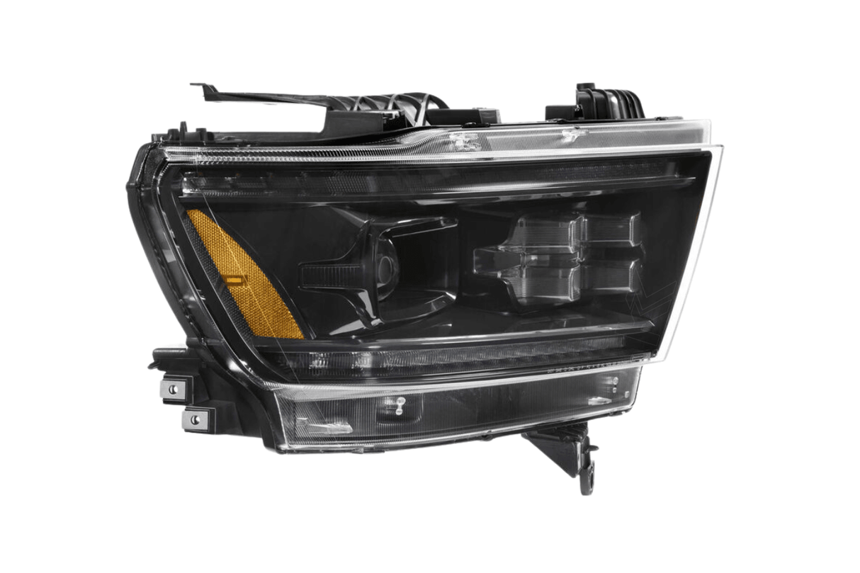 Dodge 1500 Ram Clear with Yellow DRL Infinite Series Led Headlights (2019 - 2022) - K2 Industries