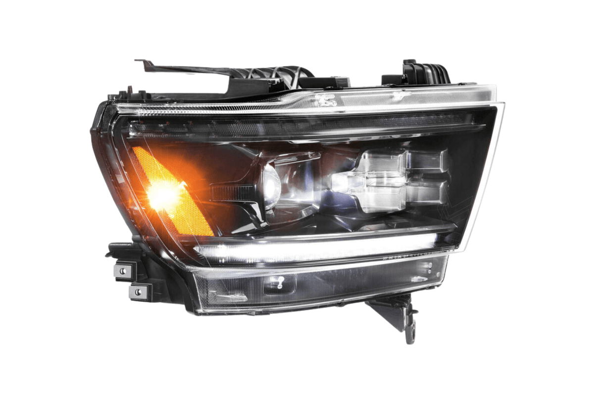 Dodge 1500 Ram Clear with Yellow DRL Infinite Series Led Headlights (2019 - 2022) - K2 Industries