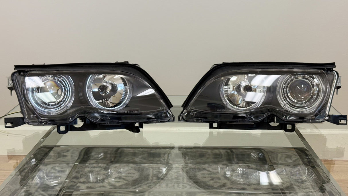 BMW E46 SEDAN Black Projector Angel Headlight LED (2003-06) *READ DESCRIPTION