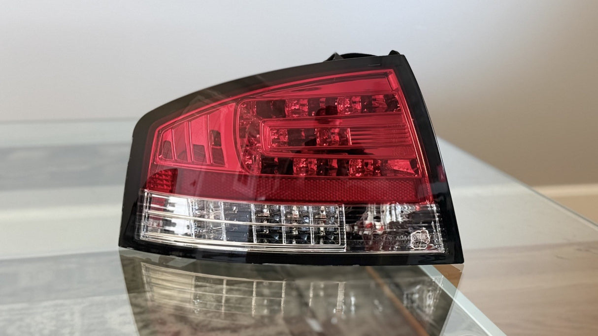 Audi A4 B7 Red/Clear LED Taillights (2004-2007) *READ DESCRIPTION