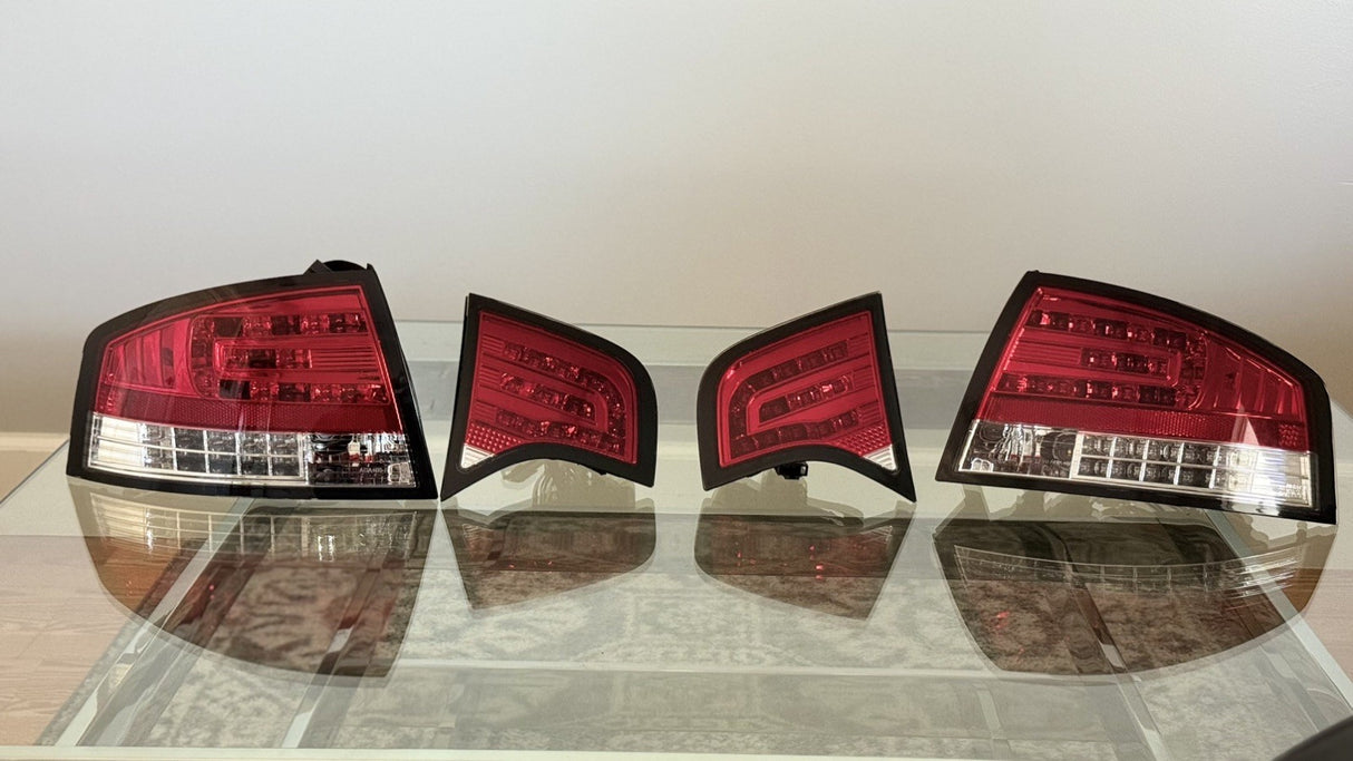 Audi A4 B7 Red/Clear LED Taillights (2004-2007) *READ DESCRIPTION