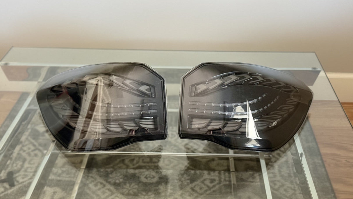 BMW X1 BLACK Dragon Scale Style LED Taillights (2016–2021) *READ DESCRIPTION