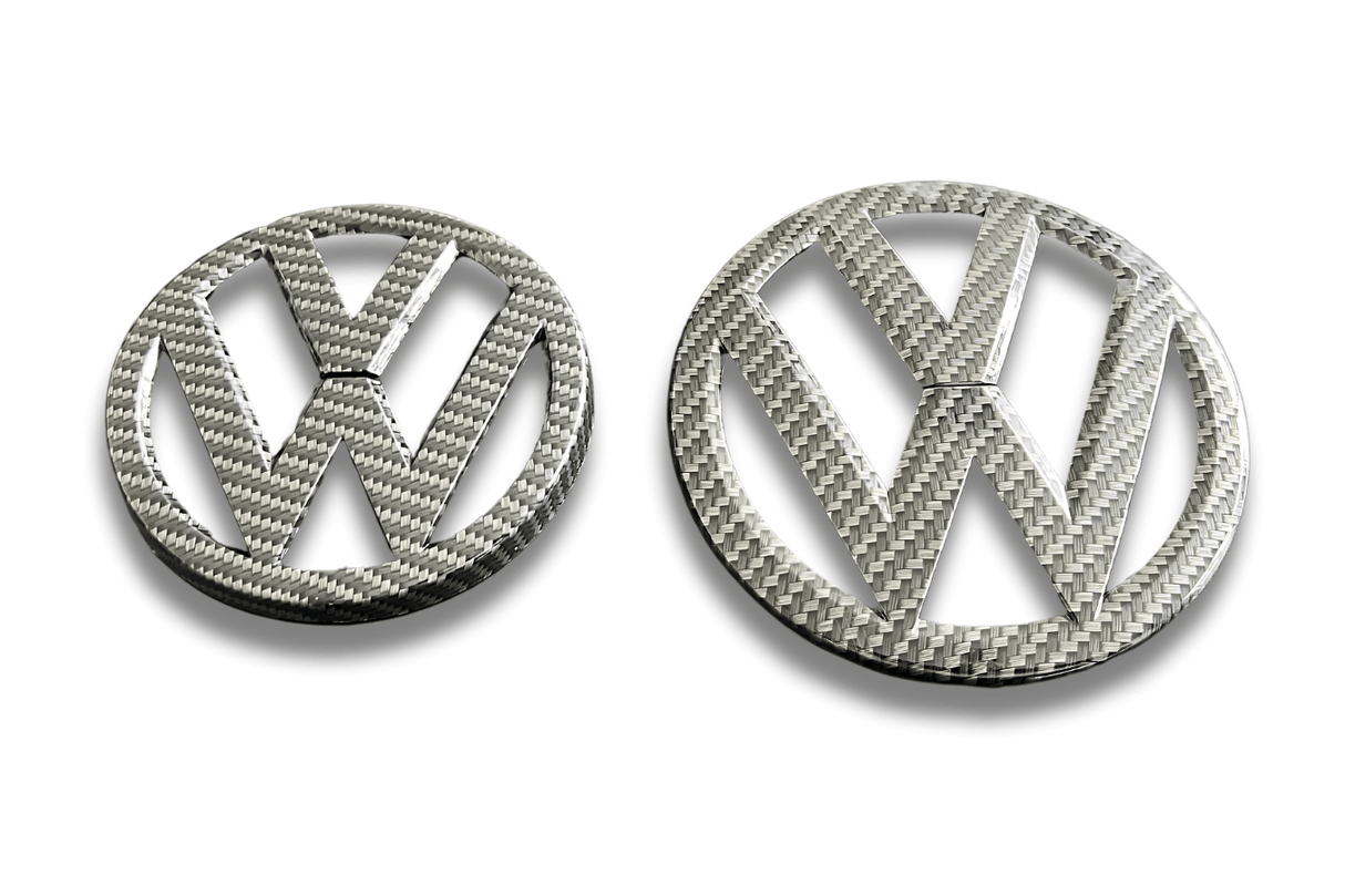 VW Golf 7 - Base, GTI, R - Carbon Fiber Look Emblem Set (2013-2017) - K2 Industries