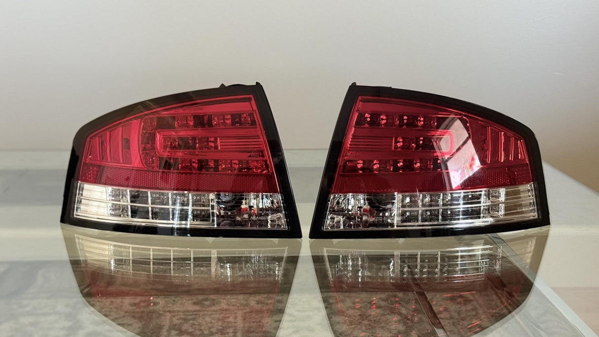 Audi A4 B7 Red/Clear LED Taillights (2004-2007) *READ DESCRIPTION