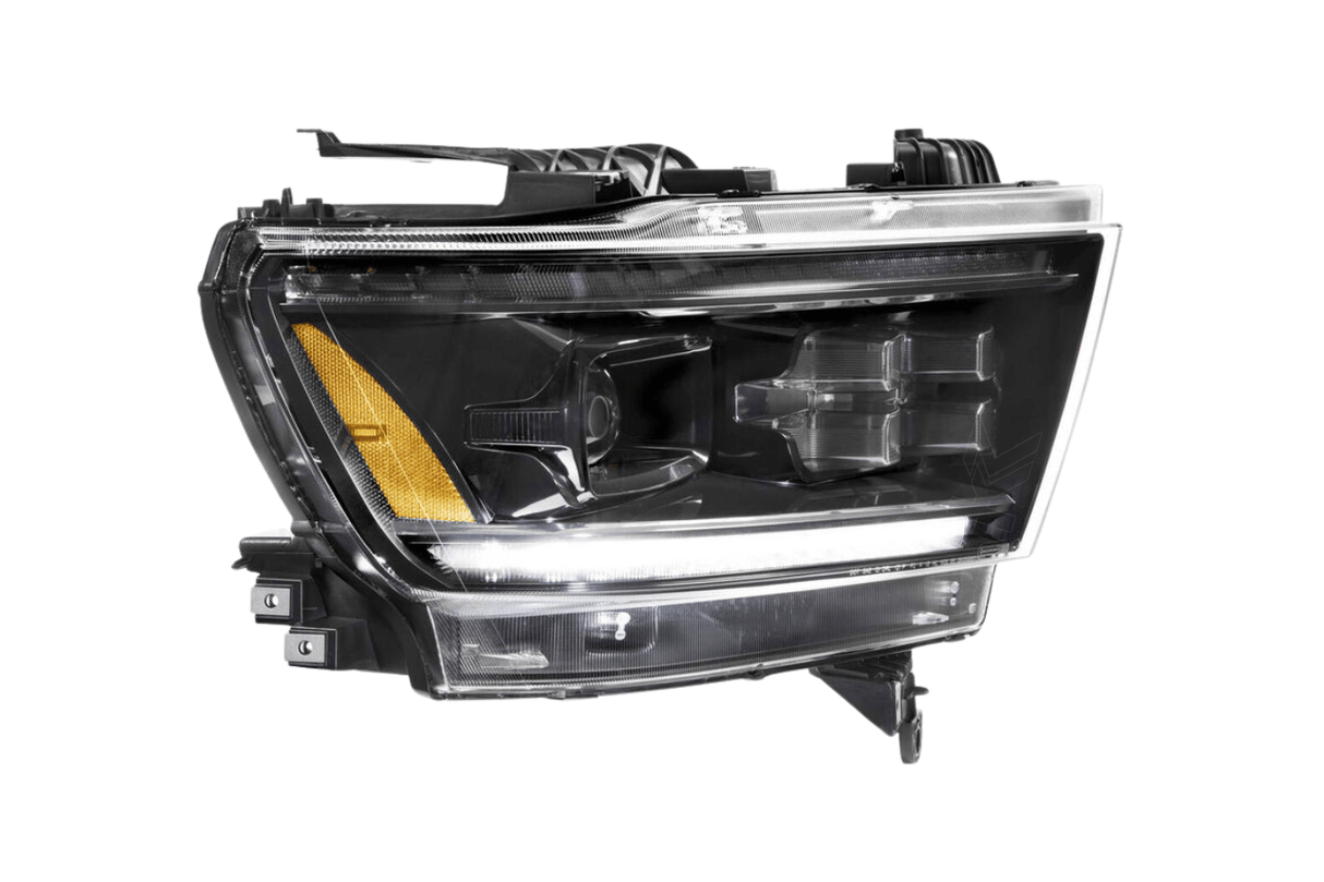 Dodge 1500 Ram Clear with Yellow DRL Infinite Series Led Headlights (2019 - 2022) - K2 Industries
