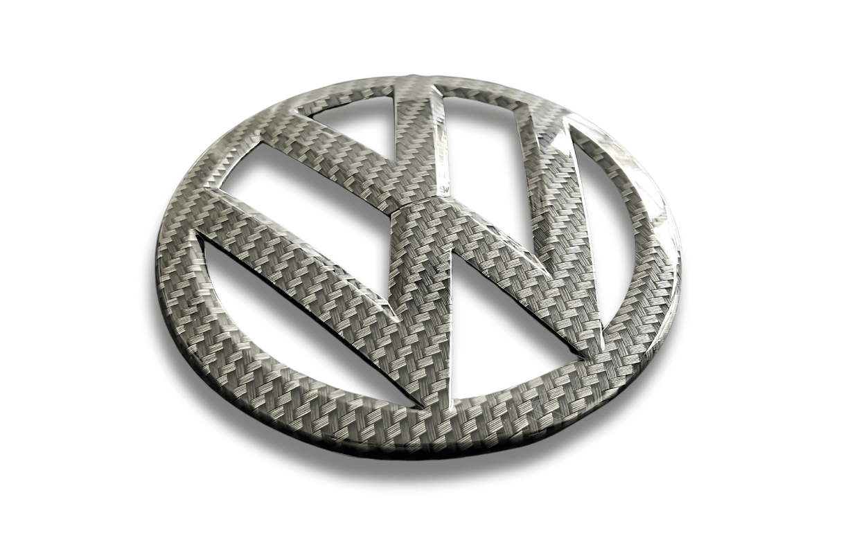 VW Golf 7 - Base, GTI, R - Carbon Fiber Look Emblem Set (2013-2017) - K2 Industries