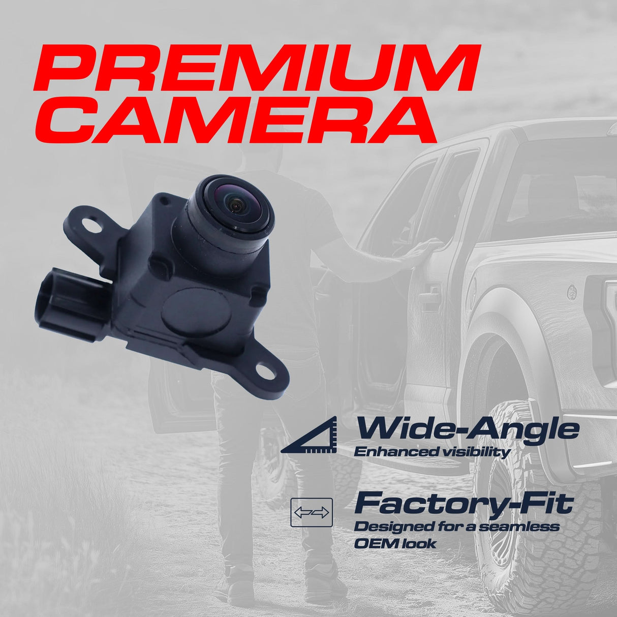 Dodge Ram (2016-2021) OEM Replacement Backup Camera OE Part # 68274731AA, 68274731AB, 68274731AC, 68274731AD, 68274731AE