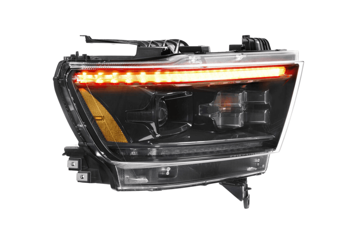 Dodge 1500 Ram Clear with Yellow DRL Infinite Series Led Headlights (2019 - 2022) - K2 Industries