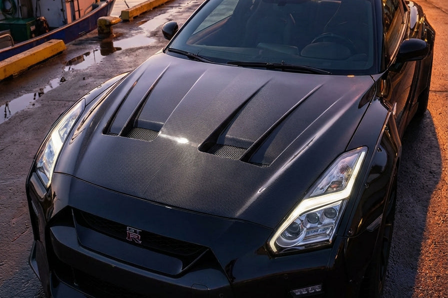 2017-2023 Nissan GTR R35 EBA LB3 Style Carbon Fiber Hood
