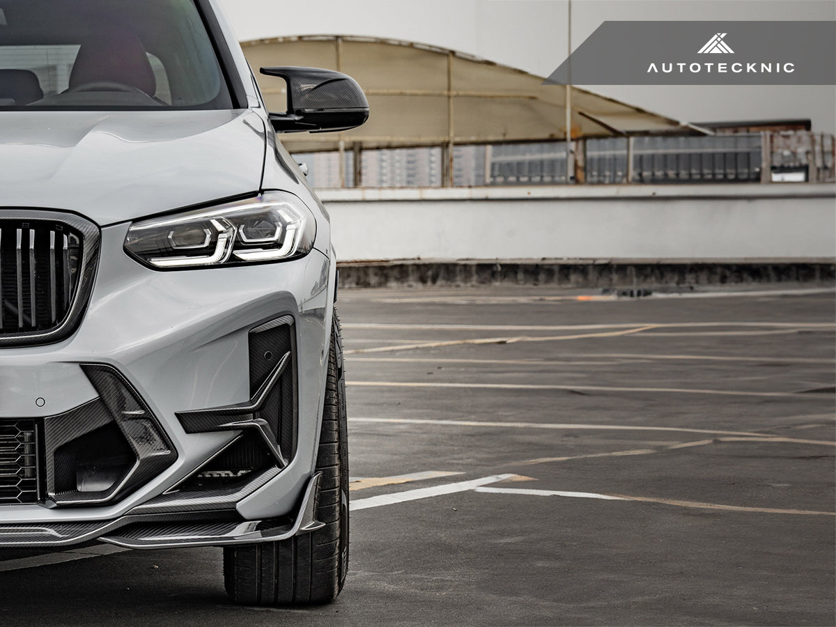 AutoTecknic Dry Carbon Front Bumper Trim Set - F97 X3M LCI | F98 X4M LCI