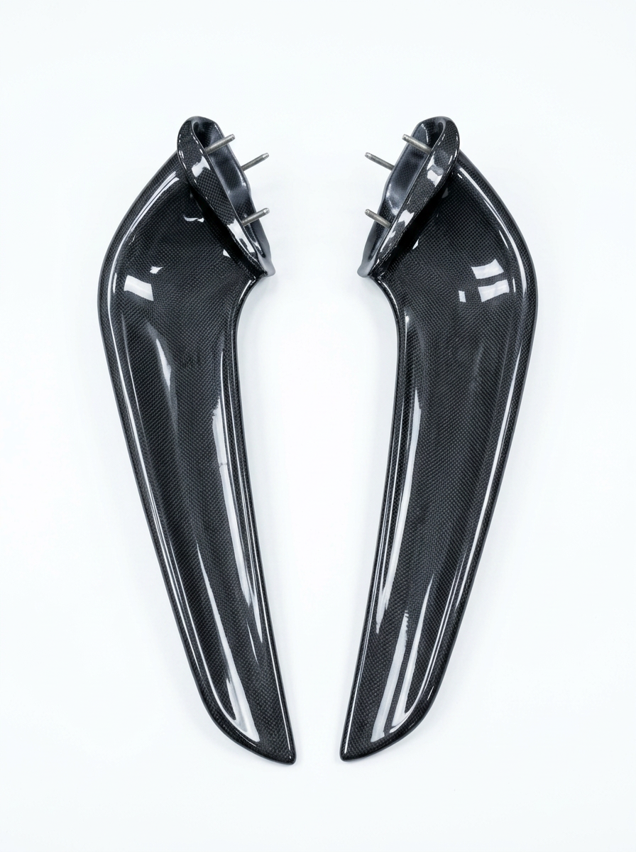 2010-2015 Ferrari 458 Italia Spider Front Grille Trim Cover - Dry Carbon Fiber
