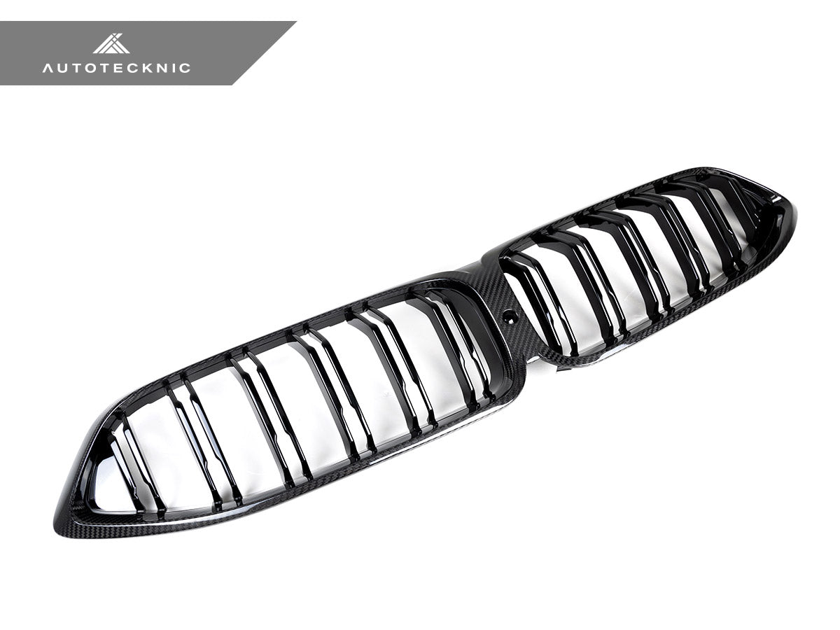 AutoTecknic Dry Carbon Dual-Slats Front Grille - G14/ G15/ G16 8-Series
