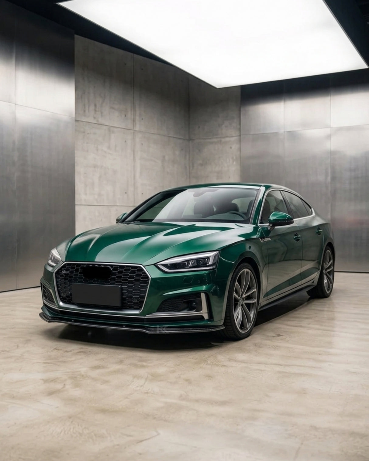 2017–2019 Audi A5 S-Line / S5 B9 Coupe & Sportback Front Lip Splitter – Carbon Fiber