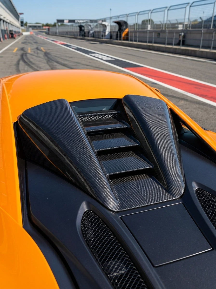 McLaren 540C 570S 570GT 600LT Dry Carbon Fiber Roof Air Intake Scoop 2015 - 2019