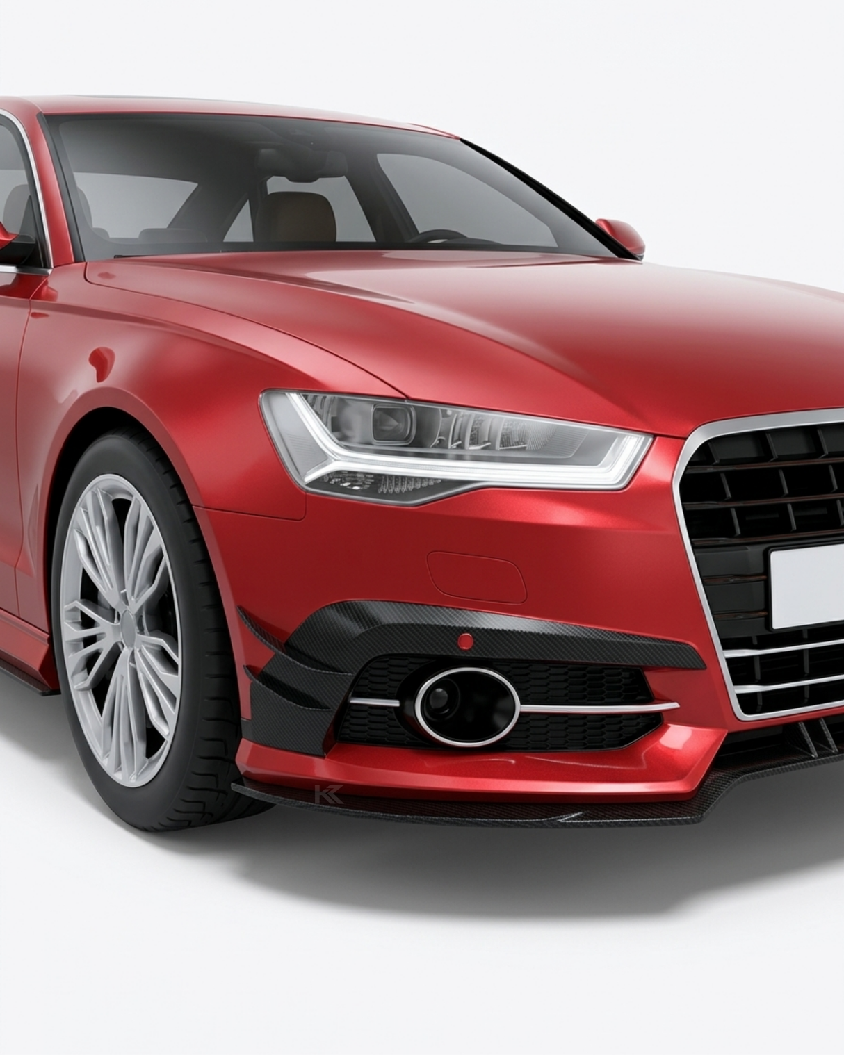 2016–2018 Audi A6 S-Line / S6 C7.5 Sedan Front Bumper Lip Splitter – Carbon Fiber