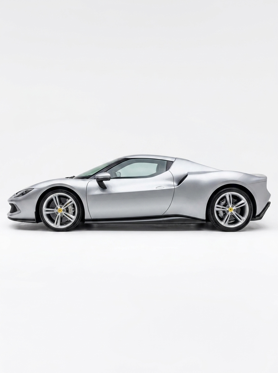 2021+ Ferrari 296 GTB OEM Style Side Skirts - Dry Carbon Fiber