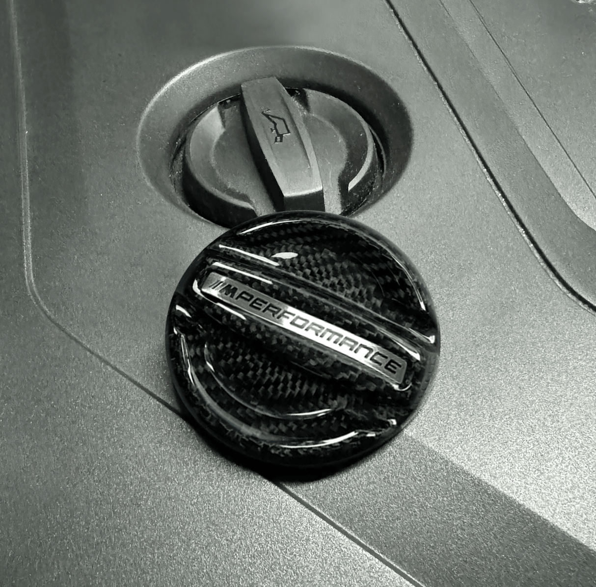 BMW MPerformance Carbon Fiber Engine Oil Cover V1 - K2 Industries