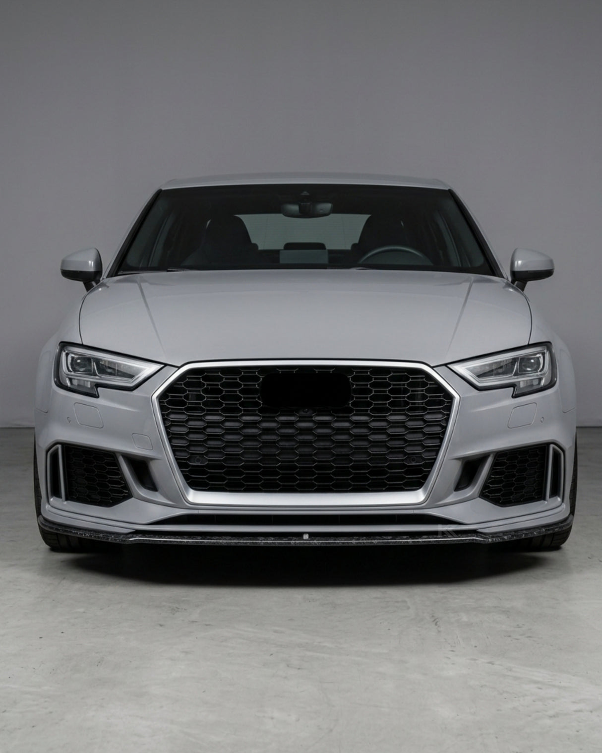 2017–2019 Audi RS3 8V Sedan Front Bumper Lip – Forged Carbon Fiber