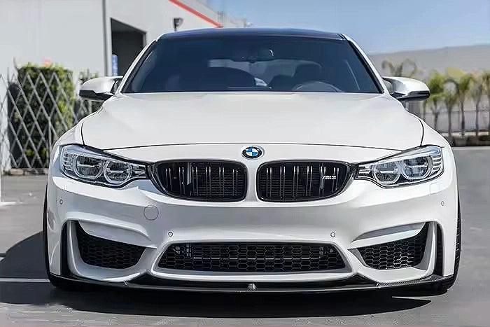 BMW 3 Series F80 M3 F82 F83 M4 M Performance Style Carbon Fiber Front Lip (2015 - 2019) - K2 Industries