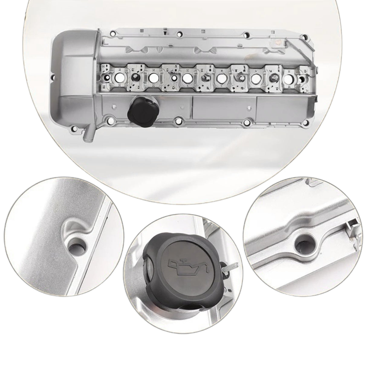 Aluminum Engine Valve Cover Kit for BMW M54/M52 – Fits E36, E46, E39, E53, X5 & Z3