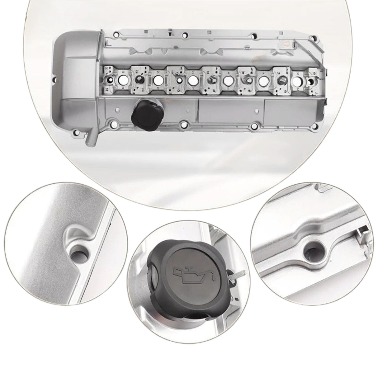 Aluminum Engine Valve Cover Kit for BMW M54/M52 – Fits E36, E46, E39, E53, X5 & Z3