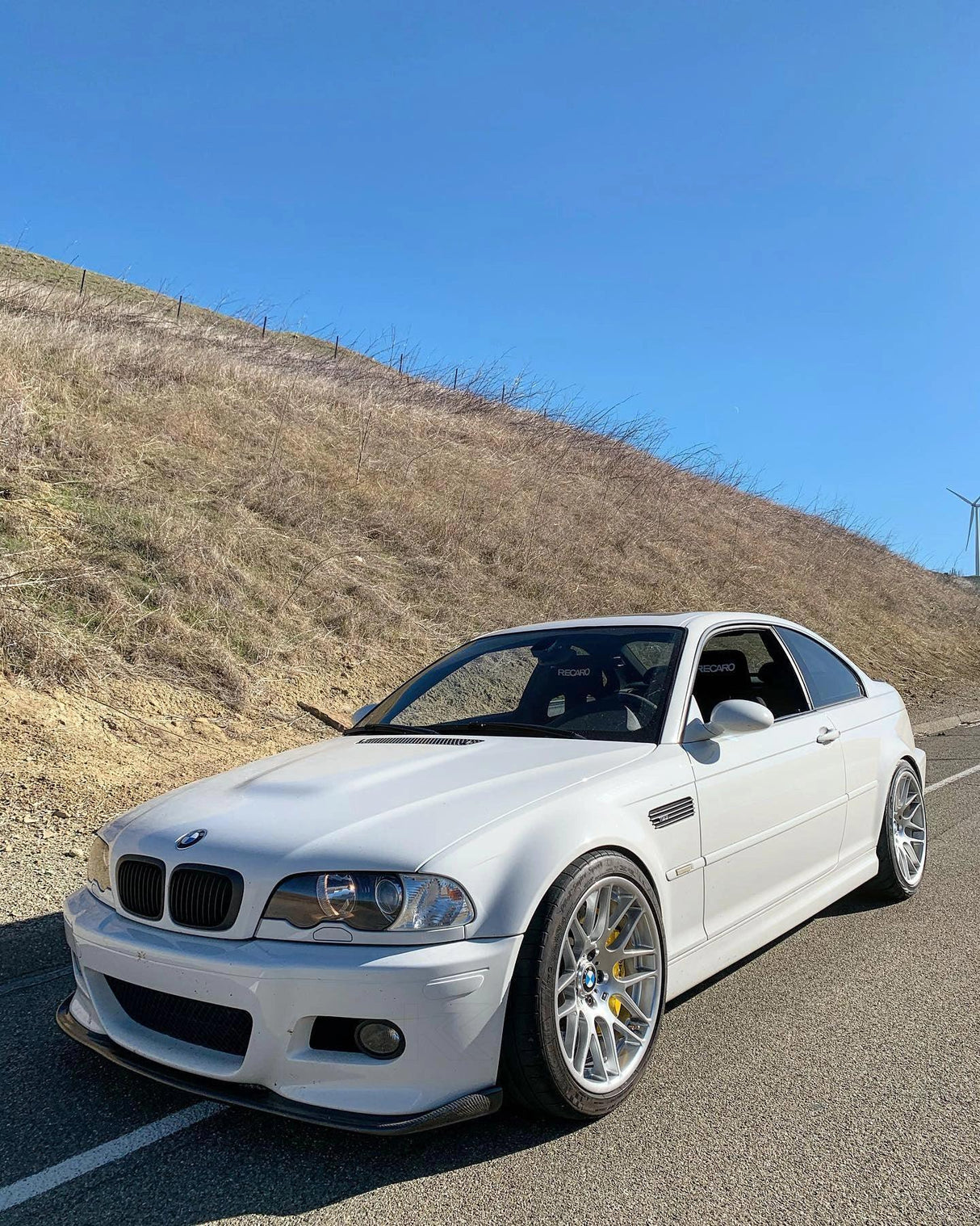 BMW 3 Series E46(w/ MTech Package) HM Style Carbon Fiber Front Lip (1998 - 2006) - K2 Industries