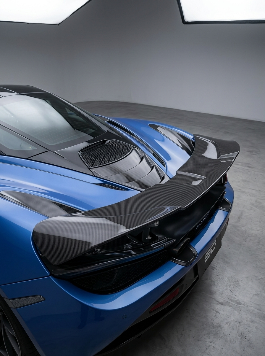 McLaren 720S Spider Dry Carbon Fiber Rear Spoiler Wing 2017 - 2019