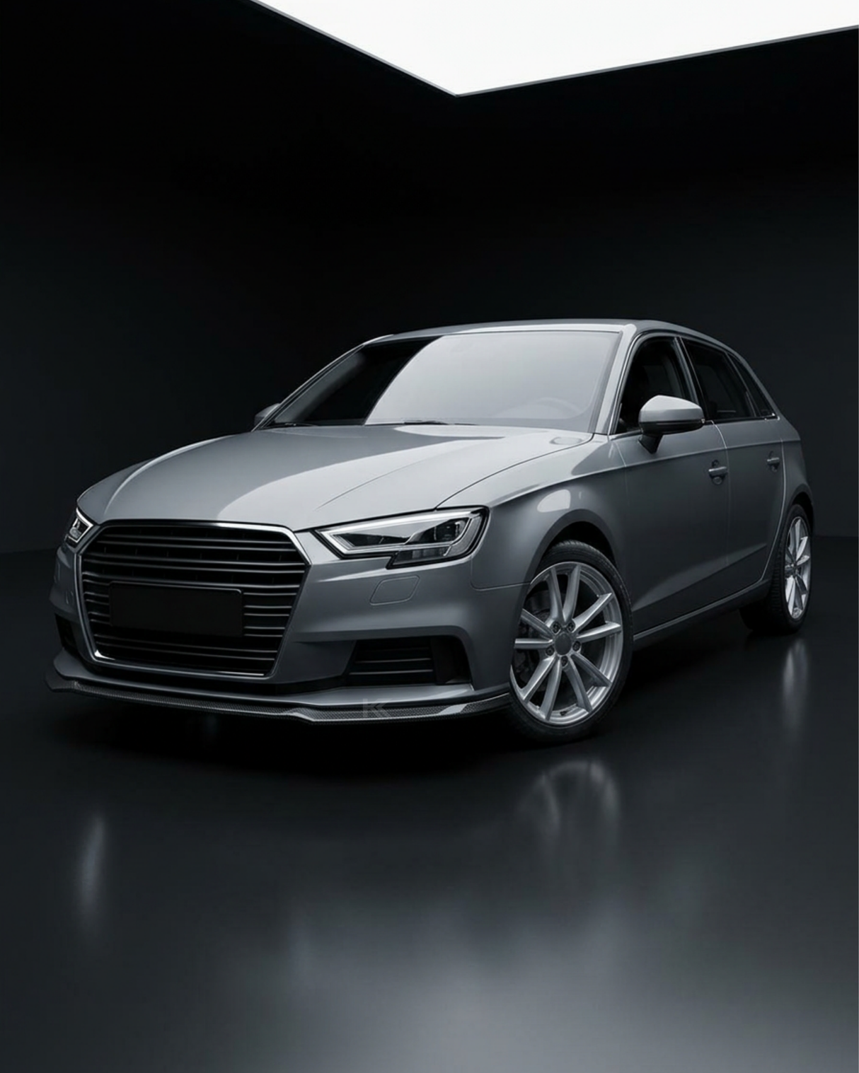 2017–2019 Audi A3 S-Line / S3 8V Hatchback Front Lip Splitter – Carbon Fiber