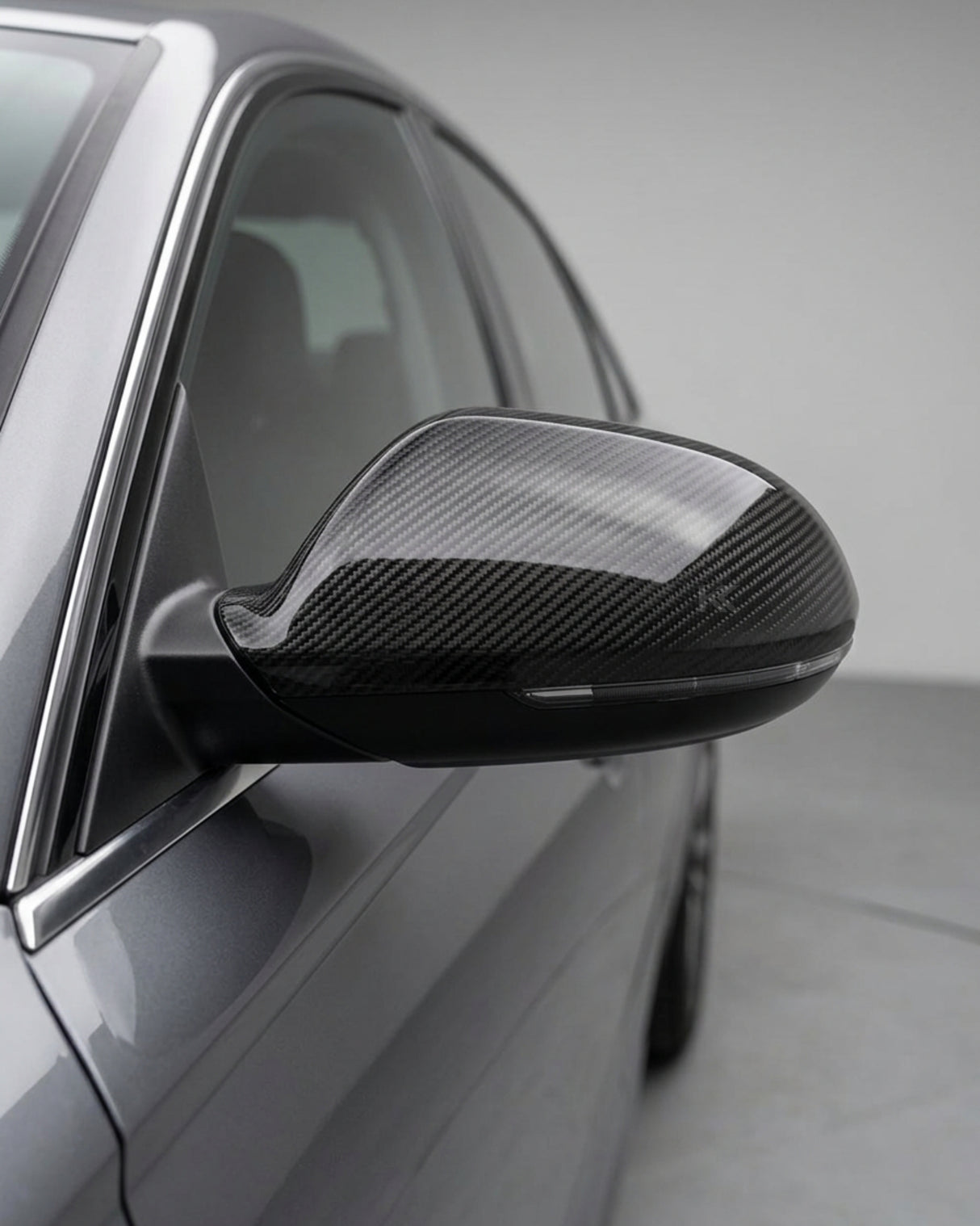 2011–2018 Audi A6 / S6 C7 4G Wing Mirror Cap Housings – Carbon Fiber
