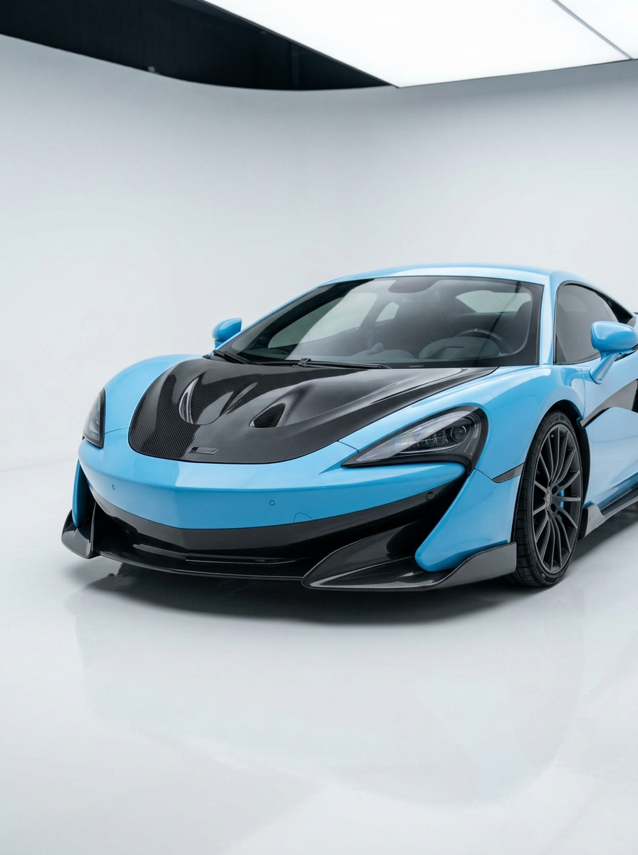 McLaren 540C 570S Dry Carbon Fiber Bonnet Hood P1 Style Bolt-On