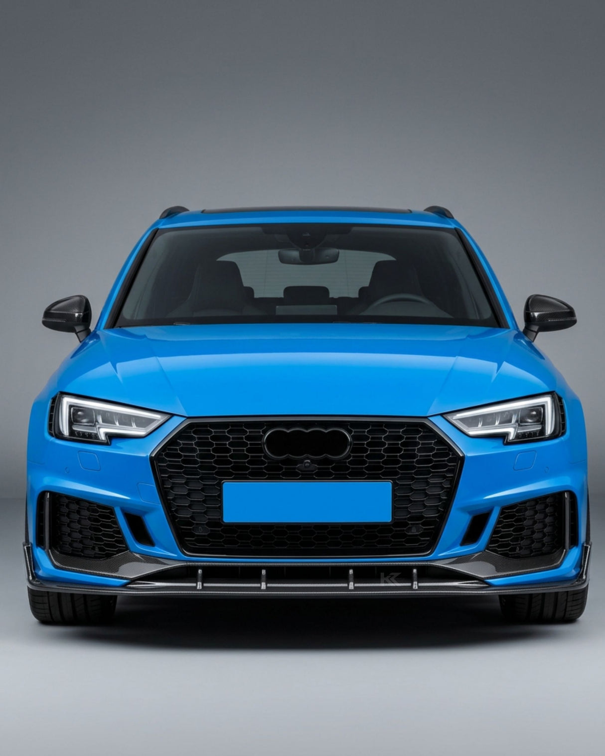 2019 Audi RS4 B9 Front Center Lip Splitter – Pre-Preg Dry Carbon Fiber