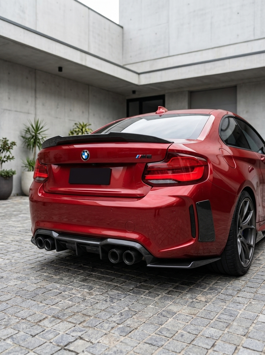 BMW 2 Series M2 F87 MTC Design Carbon Fiber Diffuser (2014 - 2021)