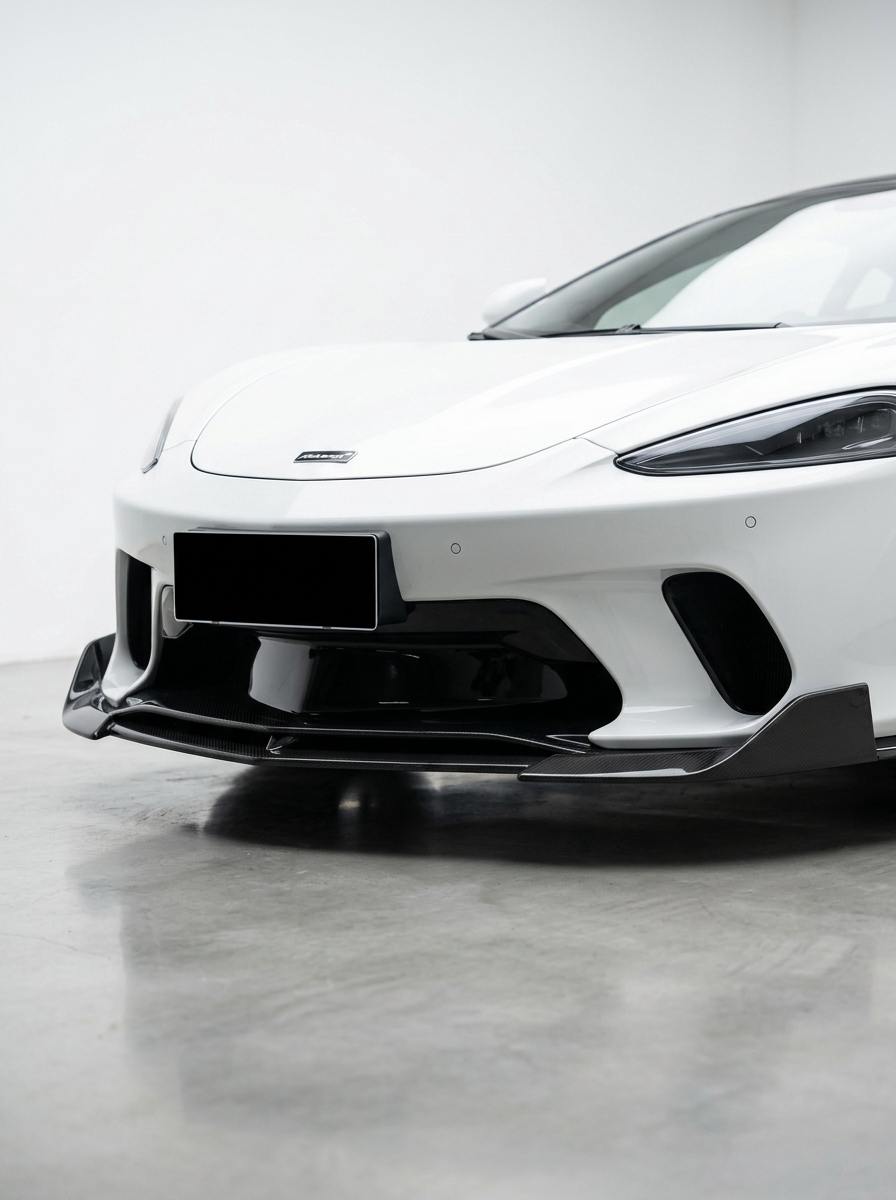 McLaren GT Dry Carbon Fiber Front Bumper Lip Splitter 2019+ Bolt-On Body Kit