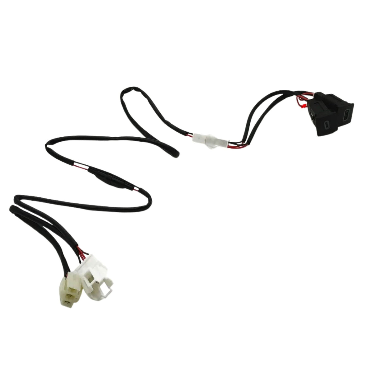 Red LED USB Car Charger for VW Golf 6, Jetta 5 & Scirocco (2006–2012)