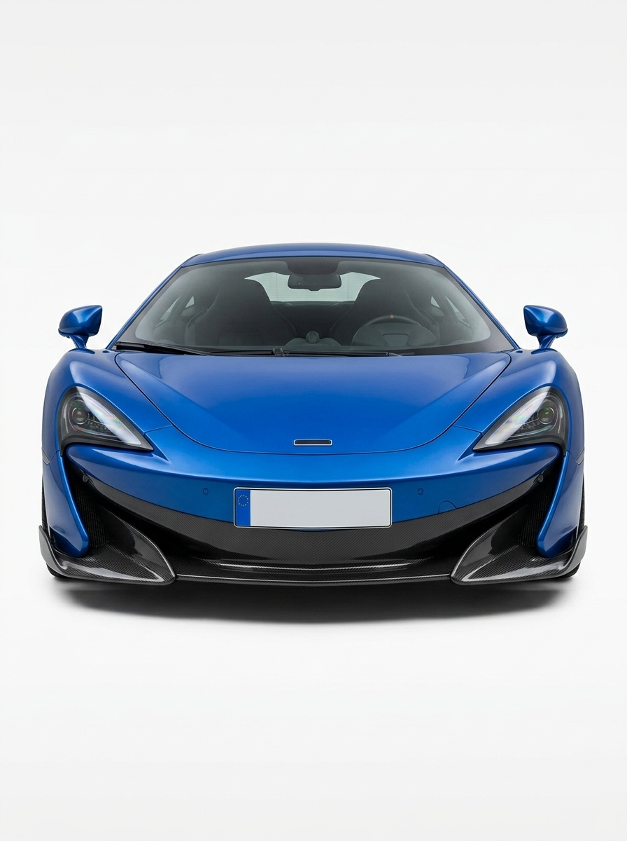 2015-2019 McLaren 540C 570S 600LT Polished Front Bumper Lip Splitter - Dry Carbon Fiber