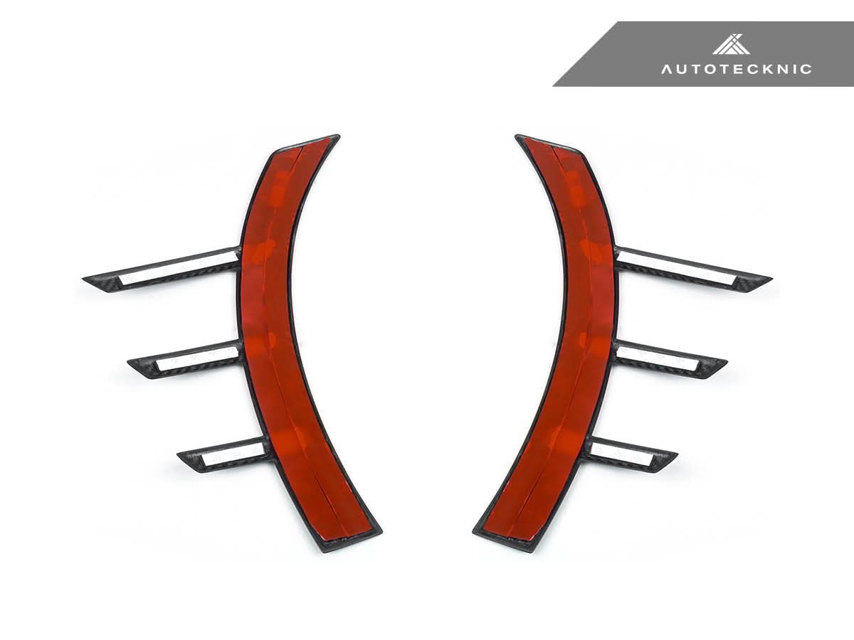 AutoTecknic Dry Carbon Front Fender Arch Trim Set - BMW G87 M2