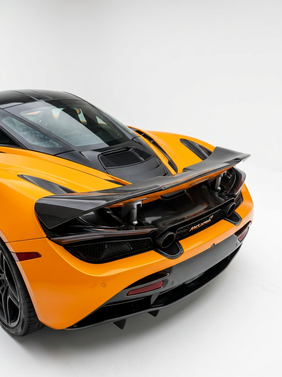 McLaren 720S Spider Dry Carbon Fiber Rear Spoiler Wing 765LT Style 2017 - 2019