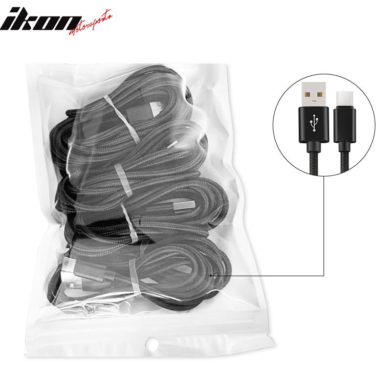 Type C USB Charge Cable Fast Charging Data Sync Cable 3Ft 6Ft 10Ft