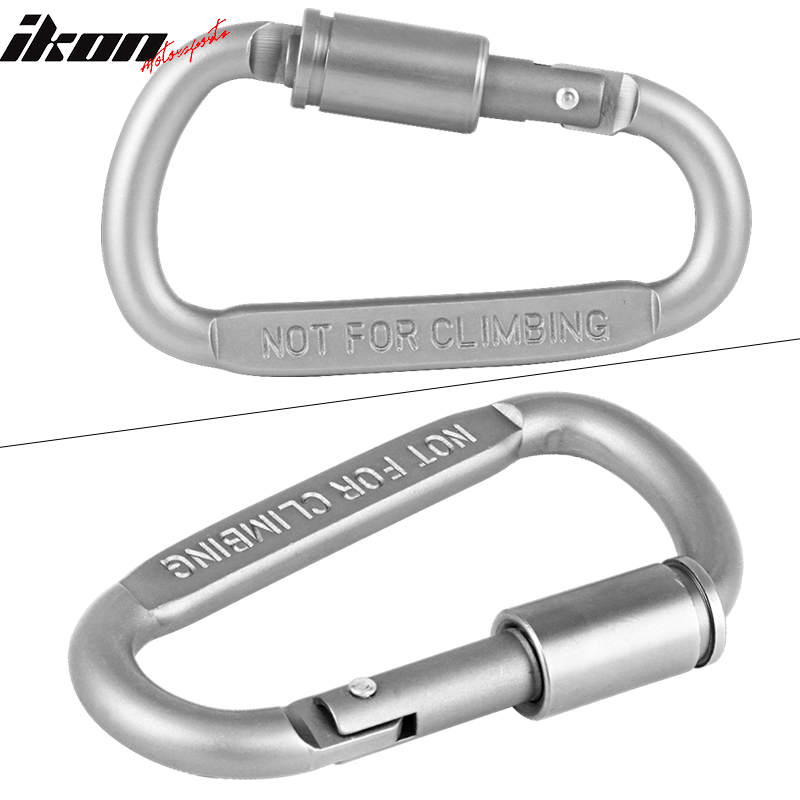 Camping Outdoor Alloy D-ring Screw Lock Buckle Carabiners 5PC