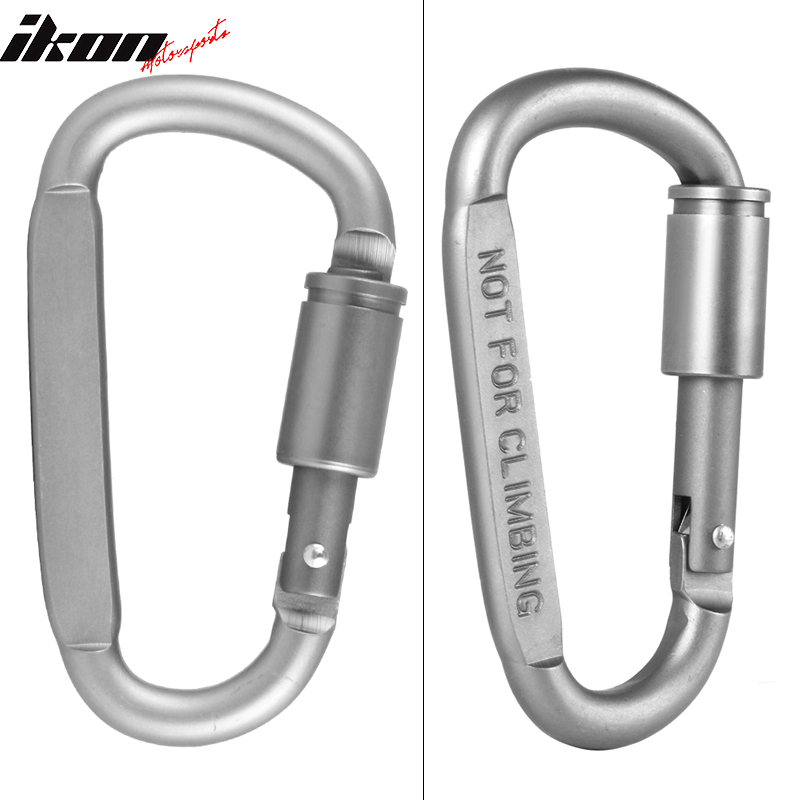 Camping Outdoor Alloy D-ring Screw Lock Buckle Carabiners 5PC